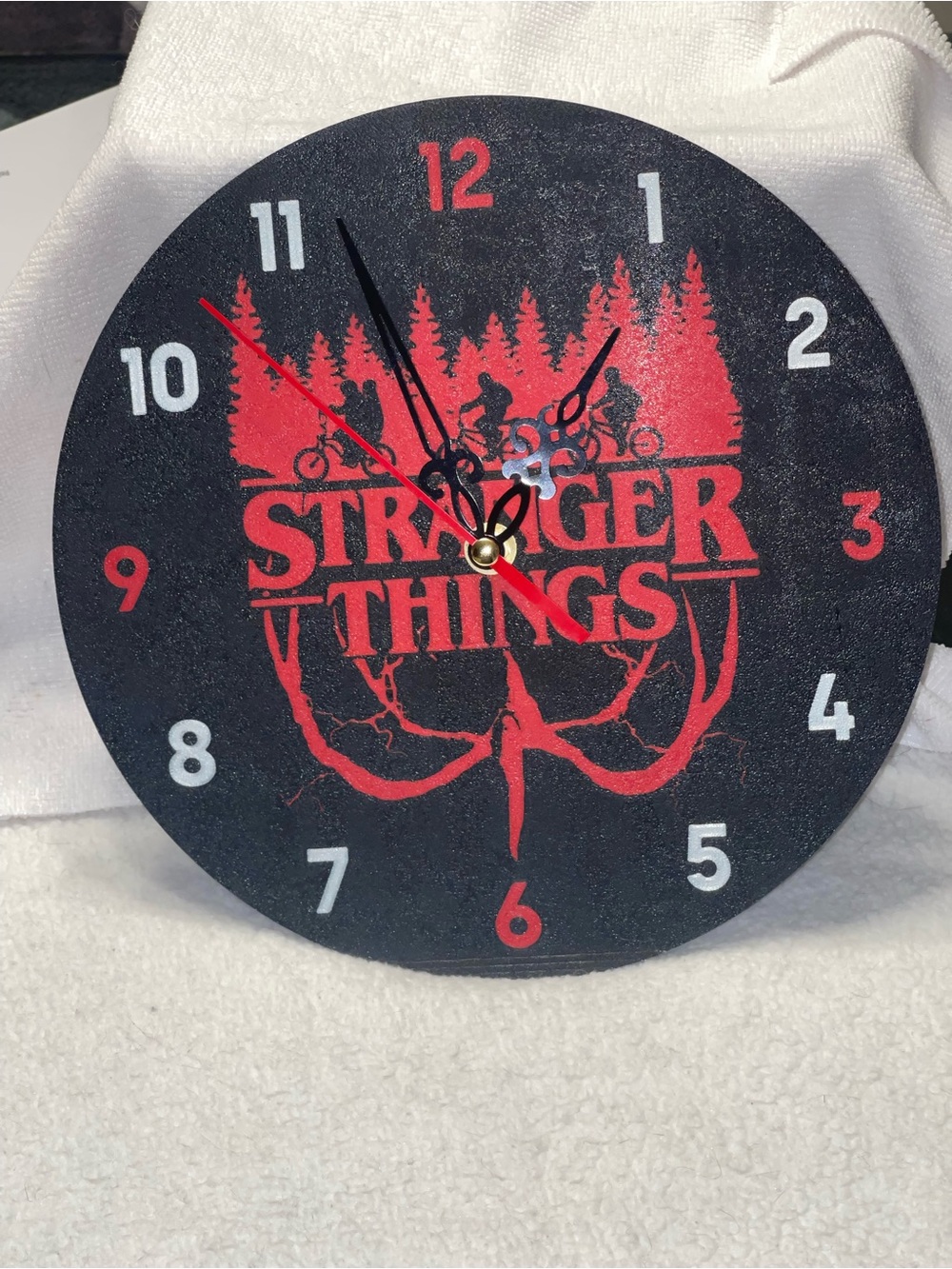 Red & Black Wall Clock - Home Wall Decor